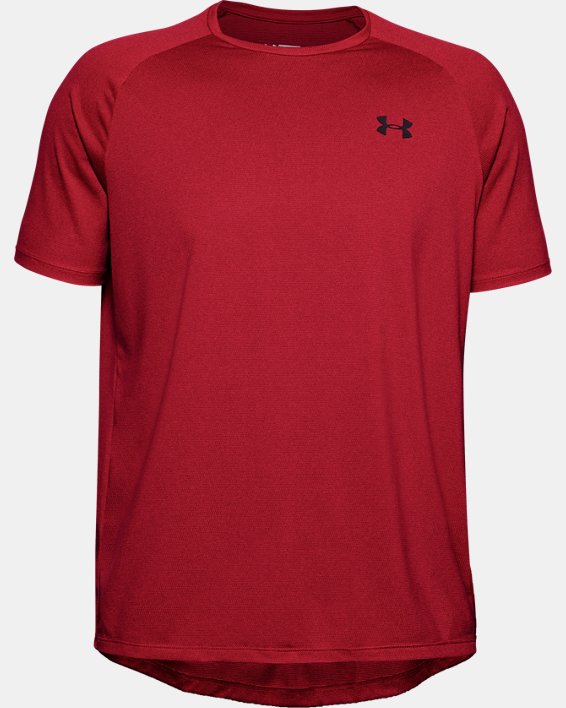 Men's UA Tech™ 2.0 Short Sleeve T-Shirt, Red, pdpMainDesktop image number 7